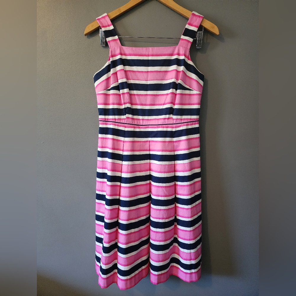 Talbots petite pink/blue dress